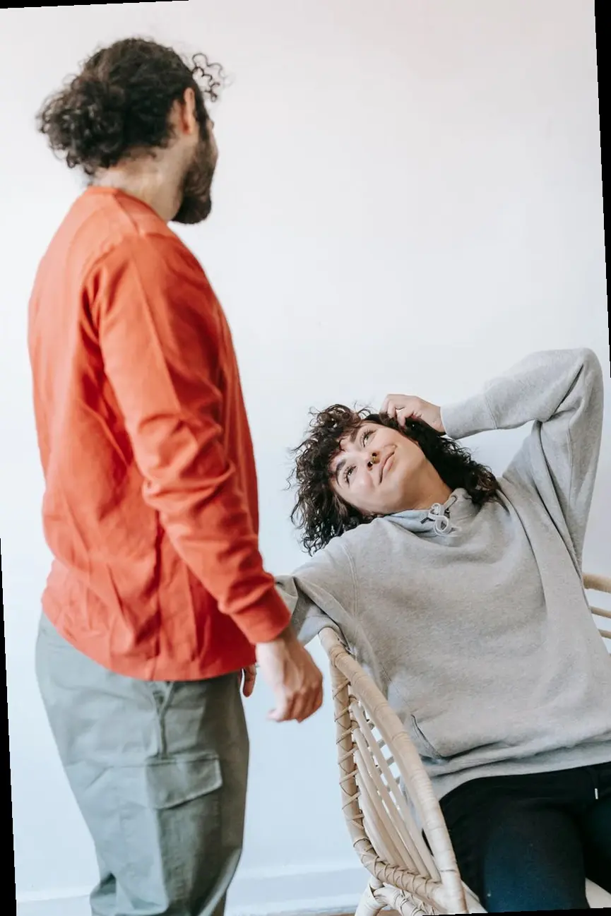 mature couple discussing health